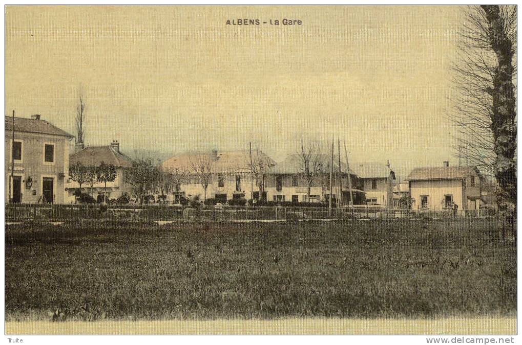 ALBENS LA GARE CARTE GLACEE