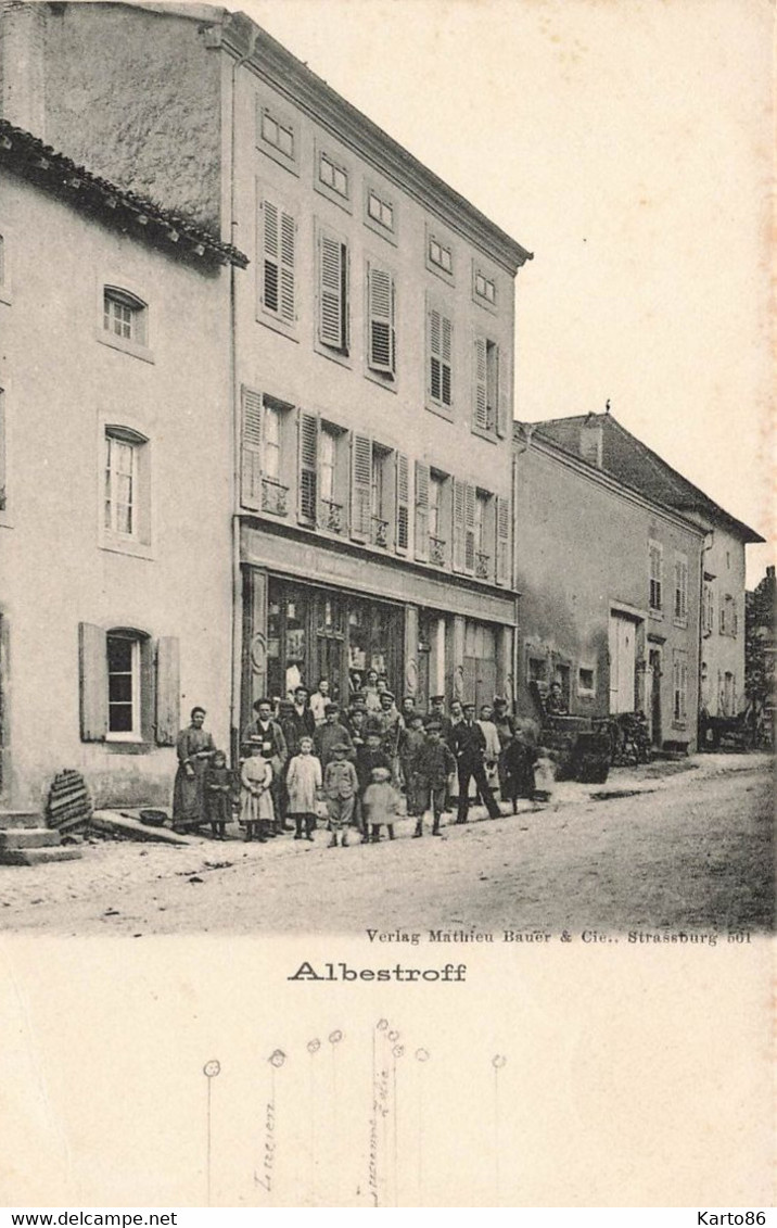 albesdorf ( lothringen ) * commerce magasin * villageois