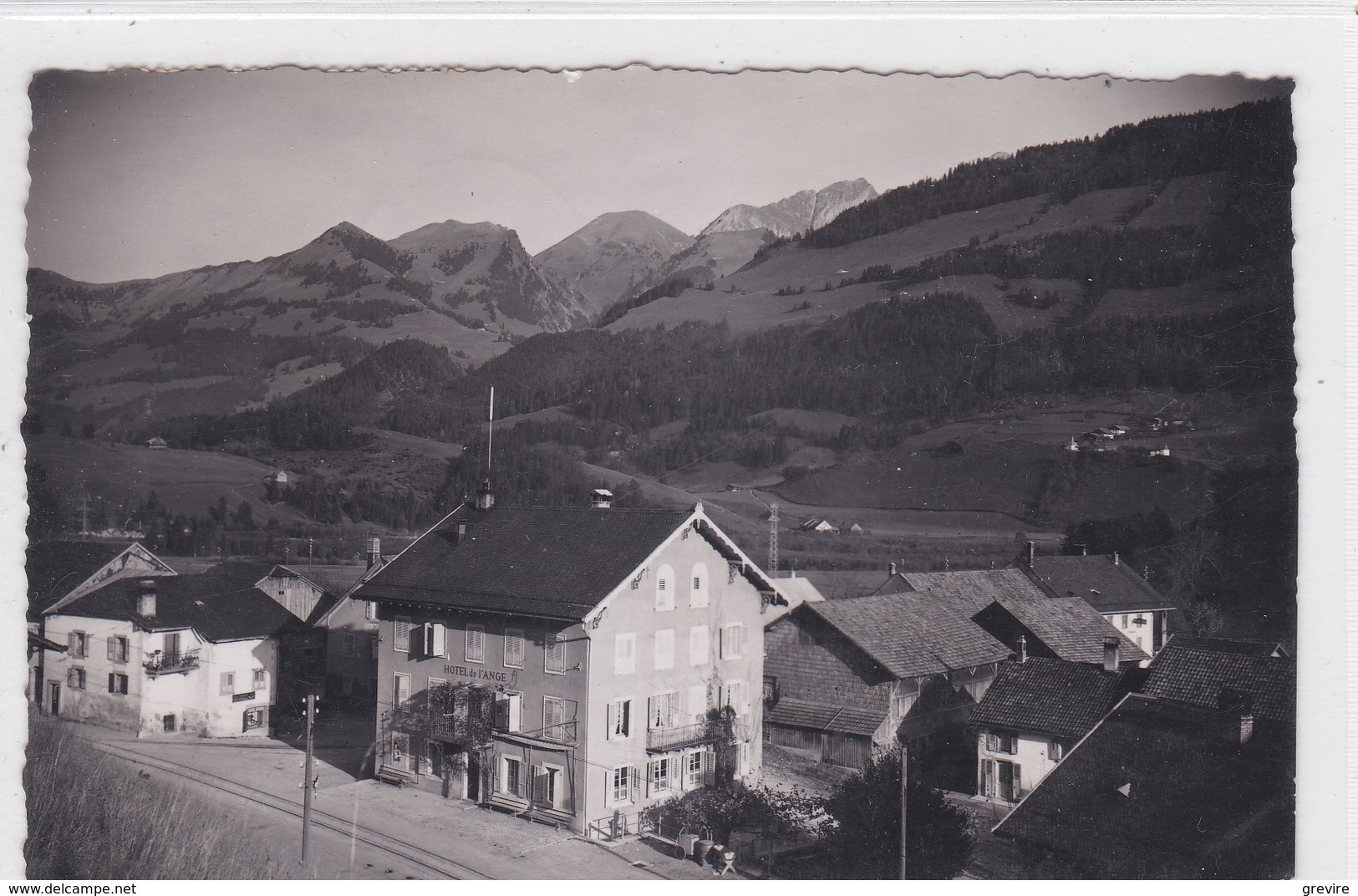 Albeuve, Hôtel de l'Ange, voie GFM, carte-photo