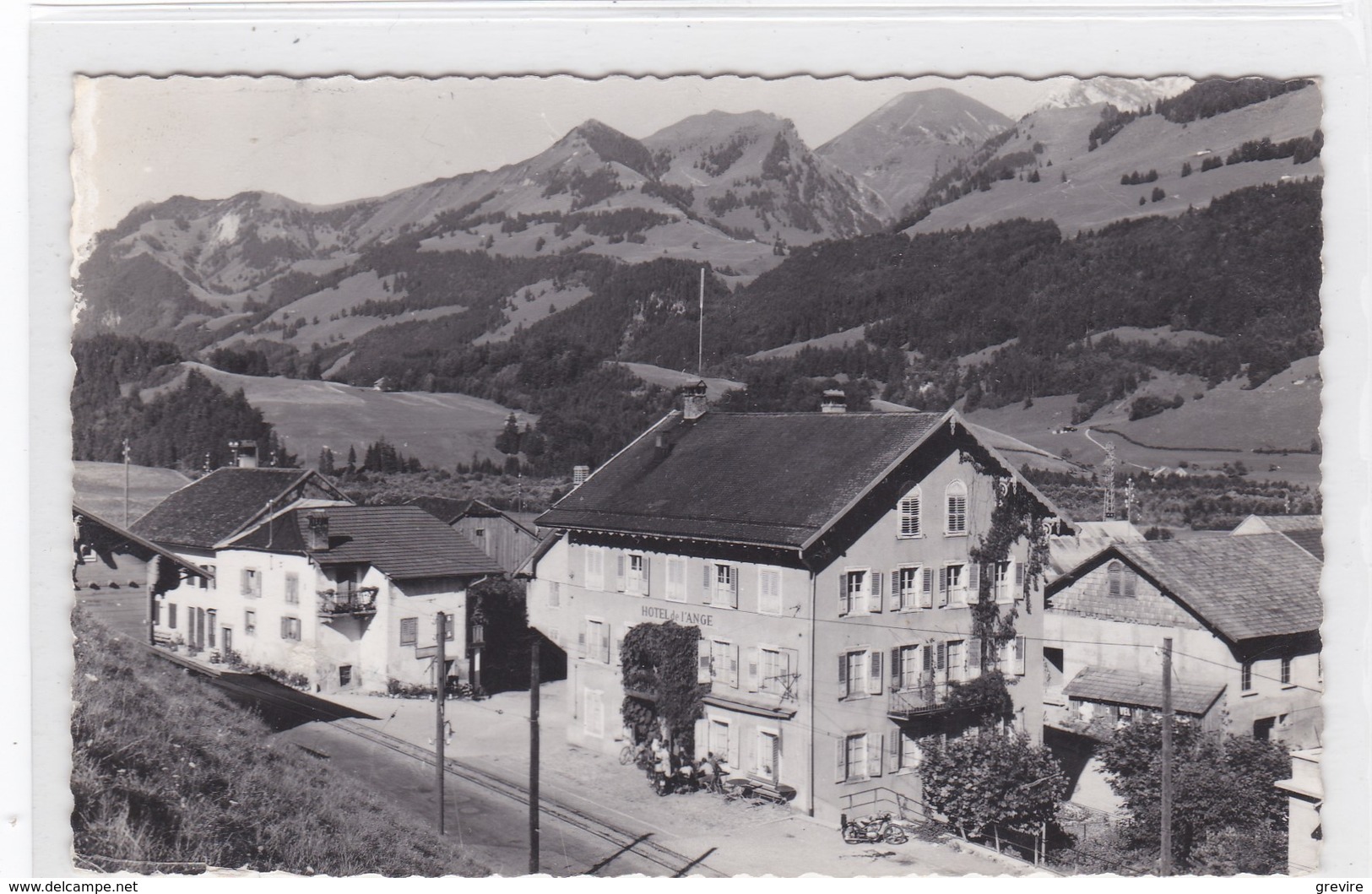 Albeuve, Hôtel de l'Ange, voie GFM, carte-photo