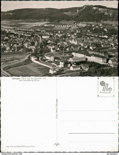 Ansichtskarte Ebingen-Albstadt Luftbild . Industrieanlagen 1962