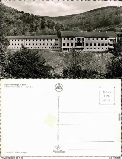 Ansichtskarte Altena Jugendherberge Altena 1963