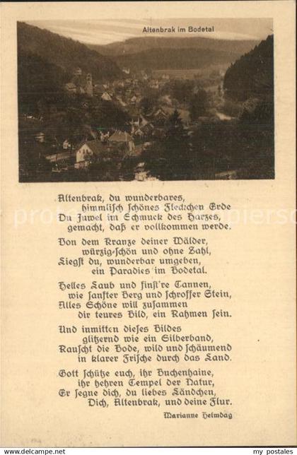 42511250 Altenbrak Harz Gedicht Altenbrak