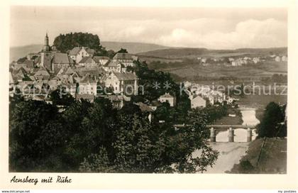 73318007 Arnsberg Westfalen Ruhr Kirche Panorama Arnsberg Westfalen