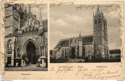 Arnstadt/Thür. - Stadtilm - Stadtkirche und Südportal