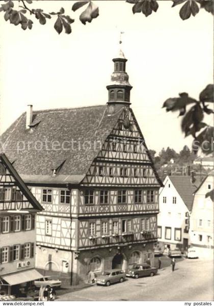 72162735 Backnang Rathaus Fachwerkhaus Backnang