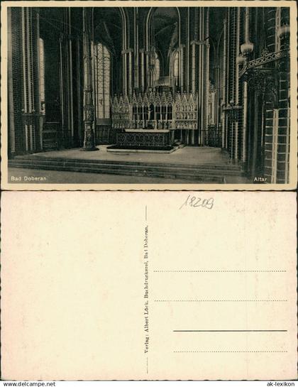 Ansichtskarte Bad Doberan Kirche - Altar 1932