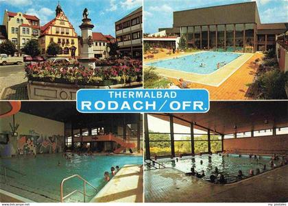 73990374 Rodach Bad Rodach Coburg Thermalbad Rodach Brunnen Hallen und Freibad