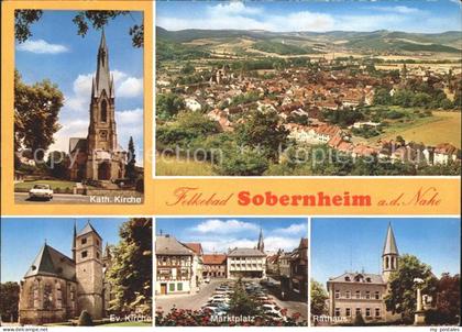 72032752 Bad Sobernheim Panorama Kirche Marktplatz Rathaus Bad Sobernheim