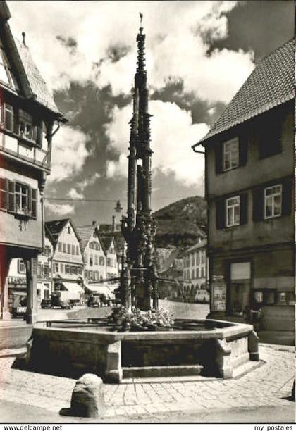 70085478 Urach Bad Urach Brunnen Rathaus Bad Urach