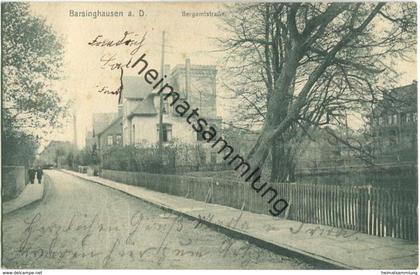 Barsinghausen a. D. - Bergamtstraße - Verlag H. Nolte Buchhandlung Barsinghausen - gel. 1910