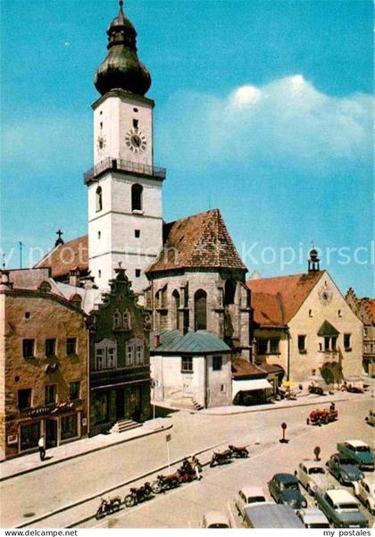 72914774 Cham Oberpfalz Marktplatz Kirche Cham