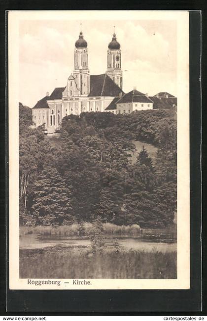 AK Roggenburg, Blick zur Kirche