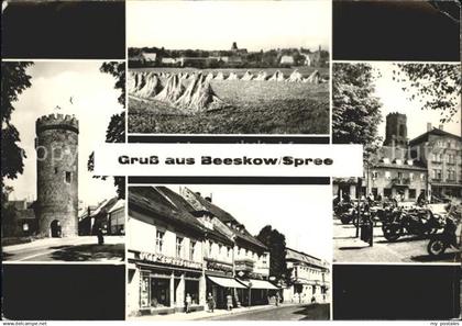 72341676 Beeskow Turm Felder Strassenpartie Platz