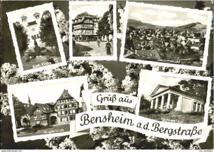 70107051 Bensheim Bergstrasse Bensheim Bergstrasse Kirche Markt Hospitalplatz Ki