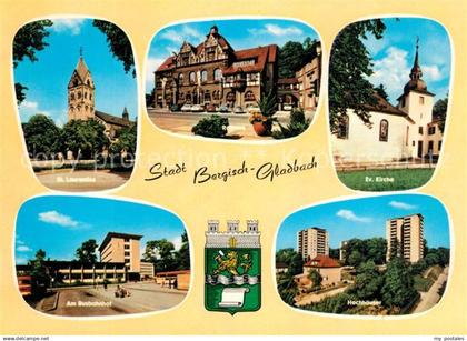 73107287 Bergisch Gladbach Evangelische Kirche Busbahnhof Rathaus Bergisch Gladb