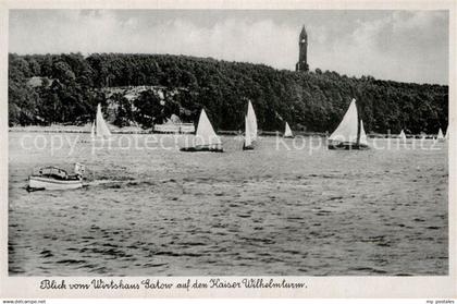 42997515 Gatow Berlin Blick vom Wirtshaus auf Kaiser Wilhelm Turm Gatow Berlin