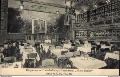 CPA Berlin Mitte, Unterhaltungs-Restaurant Wien-Berlin, Jägerstraße 63 a