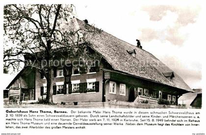 72767810 Bernau Schwarzwald Geburtshaus von Hans Thoma Bernau im Schwarzwald