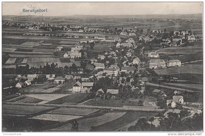 AK Mittelherwigsdorf Herwigsdorf Eisenbahn Bahnübergang Hörnitzer Hainewalder Strasse Viebig bei Zittau Hörnitz Stempel