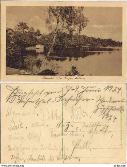 Ansichtskarte Biesenthal Am Großen Wukensee 1924