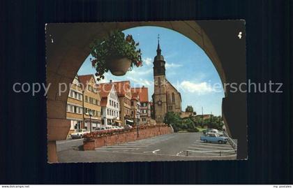 72142114 Boeblingen Marktplatz mit Stadtkirche Boeblingen