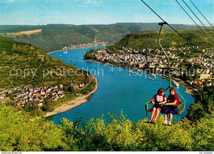 72627519 Boppard Rhein Sesselbahn Panorama Rheintal Boppard