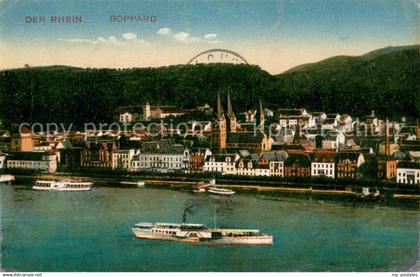 73696161 Boppard Rhein Panorama Rheindampfer Boppard Rhein