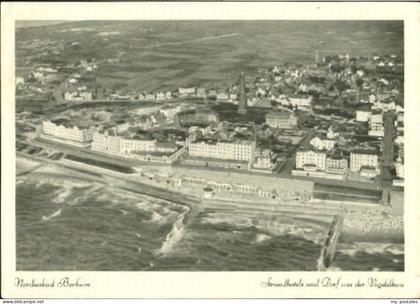 70119178 Borkum Nordseebad Borkum Fliegeraufnahme x 1954 Borkum