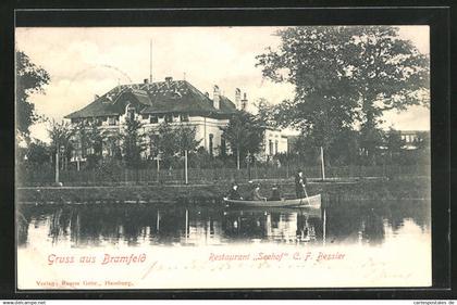 AK Hamburg-Bramfeld, Restaurant Seehof, Inh. C. F. Bessler