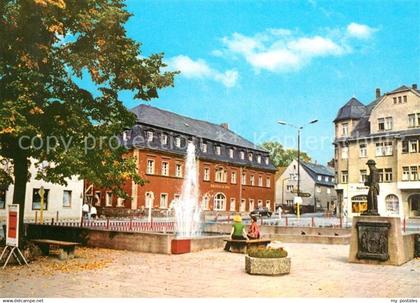 73151731 Brand-Erbisdorf Markt Brunnen Denkmal Statue Brand-Erbisdorf