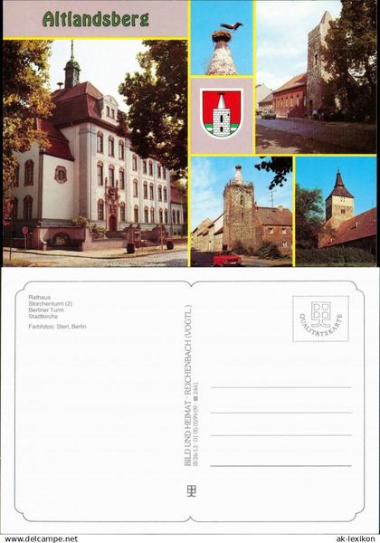 Altlandsberg Rathaus, Storchenturm, Berliner Turm, Stadtkirche 1995