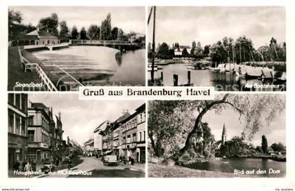 72642709 Brandenburg Havel Strandbad Hauptstrasse Dom Bootshaus Brandenburg