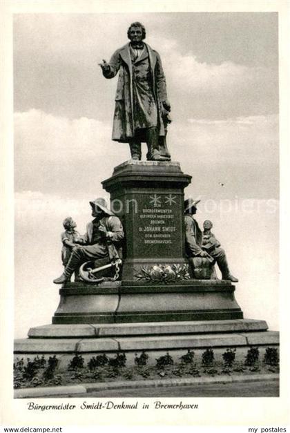 73695224 Bremerhaven Buergermeister Smidt Denkmal Bremerhaven