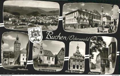 70082624 Buchen Odenwald Buchen Kapelle Turm Rathaus x 1961 Buchen