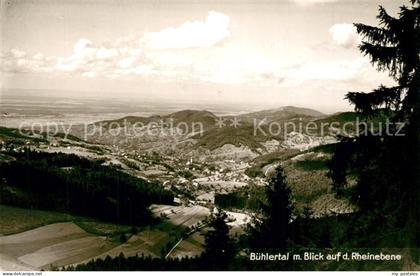 43347609 Buehlertal Panorama Rheinebene Buehlertal