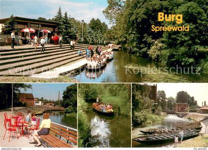 73760120 Burg Spreewald Kahnfaehrhafen Teilansichten Burg Spreewald