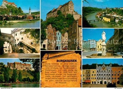 72941718 Burghausen Salzach Burg Teilansichten Panorama Burghausen