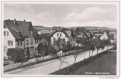 AK Bahnhof ? Burkau Häuser Villen Bahnhofstrasse bei Bischofswerda Uhyst Rammenau Elstra Panschwitz