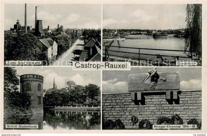 73754303 Castrop-Rauxel Zeche Graf Schwerin Gondelteich Krieger-Ehrenmal Schloss