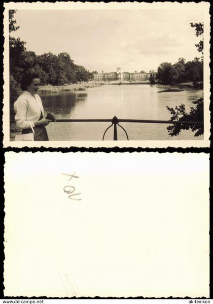 Charlottenburg-Berlin Blick auf Schloss Charlottenburg 1955 Privatfoto Foto