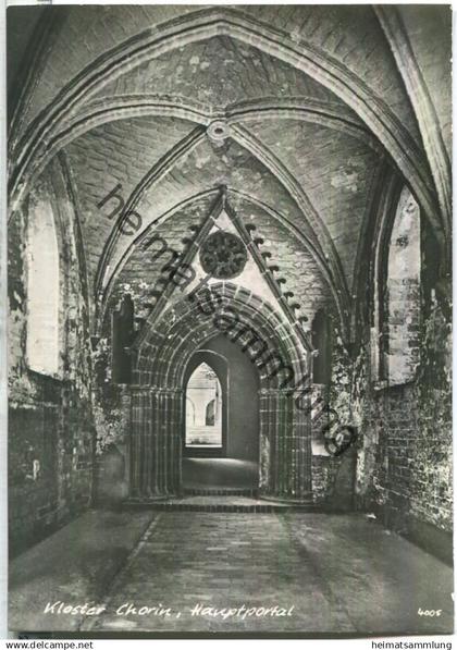 Kloster Chorin - Hauptportal - Verlag Rotophot Bestensee 70er Jahre