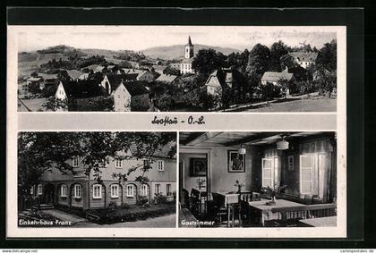 AK Crostau, Gasthaus Franz, Panorama