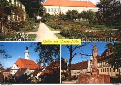 72522793 Dachau Klosterpark Kirche Brunnen Dachau