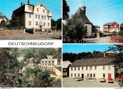 73814022 Deutschneudorf Erzgebirgskreis Rathaus Kirche Leuchtenbau Gasthof Oberl