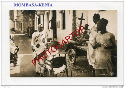 Straßen Szene-MOMBASA-Kenia-Deutsche Kolonien-Serie V/7-Nicht gelaufen-MILITARIA-