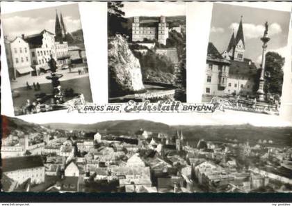 70109915 Eichstaett Oberbayern Eichstaett Marktplatz Platz  Burg x 1960