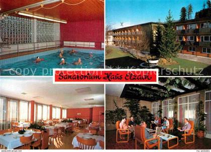 72758903 Elzach Sanatorium Haus Elzach Hallenbad Speisesaal Aufenthaltsraum