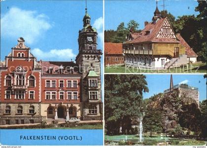 72393556 Falkenstein Vogtland Rathaus Erholungsheim Hanneloh Schlossfelsen