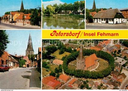 73225432 Petersdorf Fehmarn Fliegeraufnahme mit Kirche  Petersdorf Fehmarn